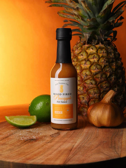 Wood Fired Pineapple Hot Sauce Ark Pepper Co. Kawartha Lakes Ontario Canada