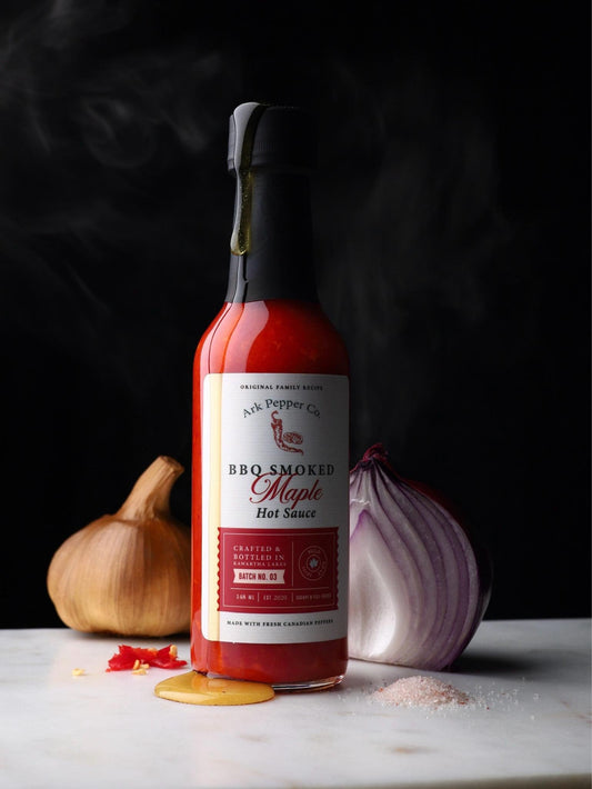 Shop BBQ Smoked Maple hot sauce Ark Pepper Co.
