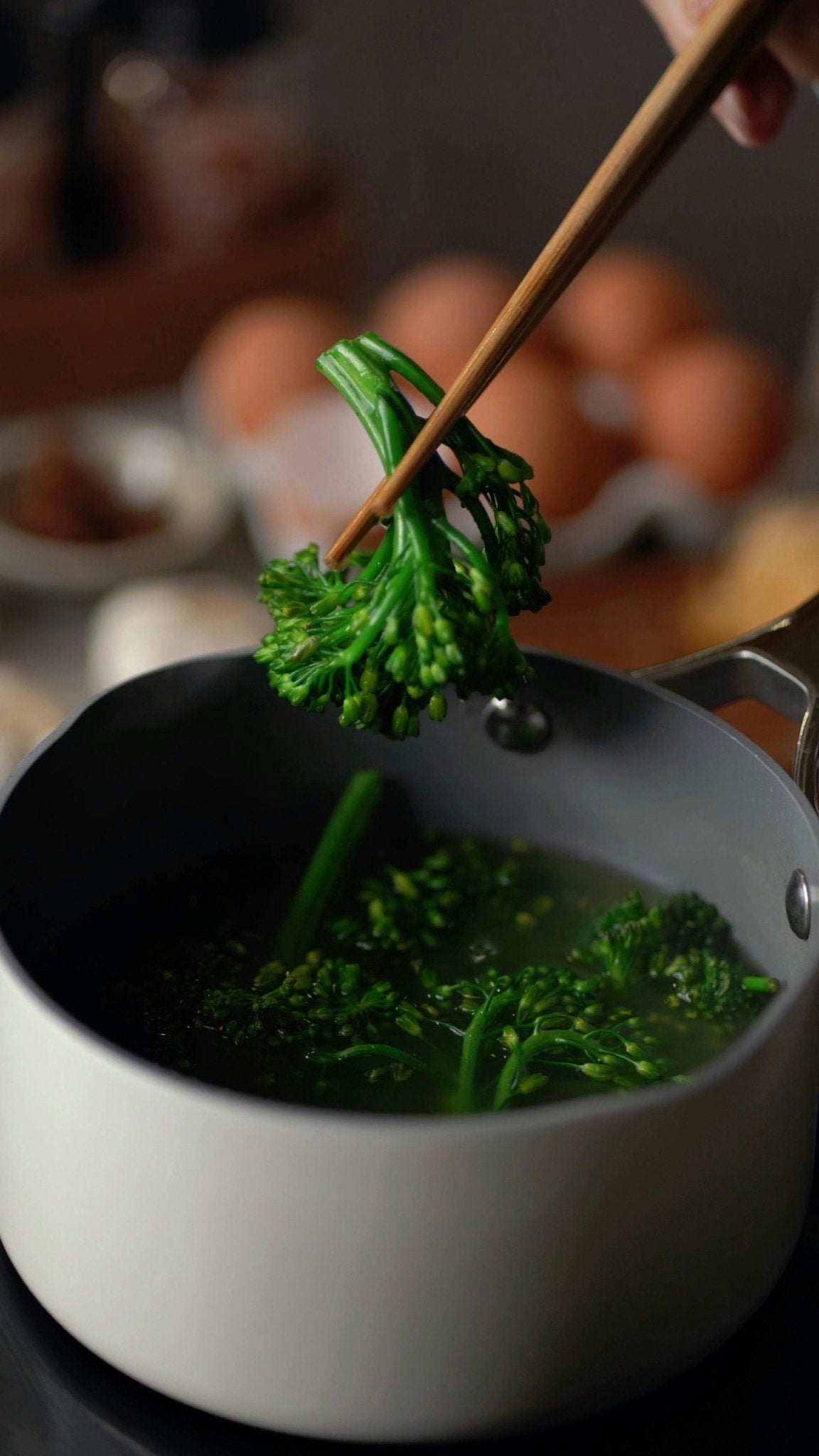 Charred Broccolini with Roasted Black Garlic Drizzle - Ark Pepper Co.