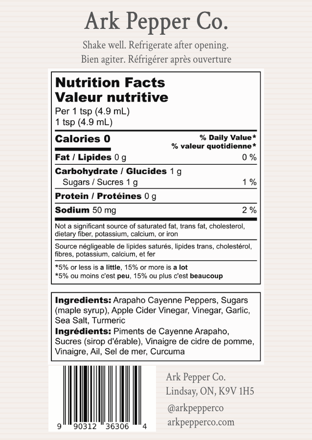 BBQ Smoked MapleHot SauceArk Pepper Co.