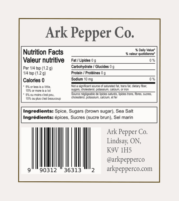 Chili Paprika GingerSeasoningArk Pepper Co.
