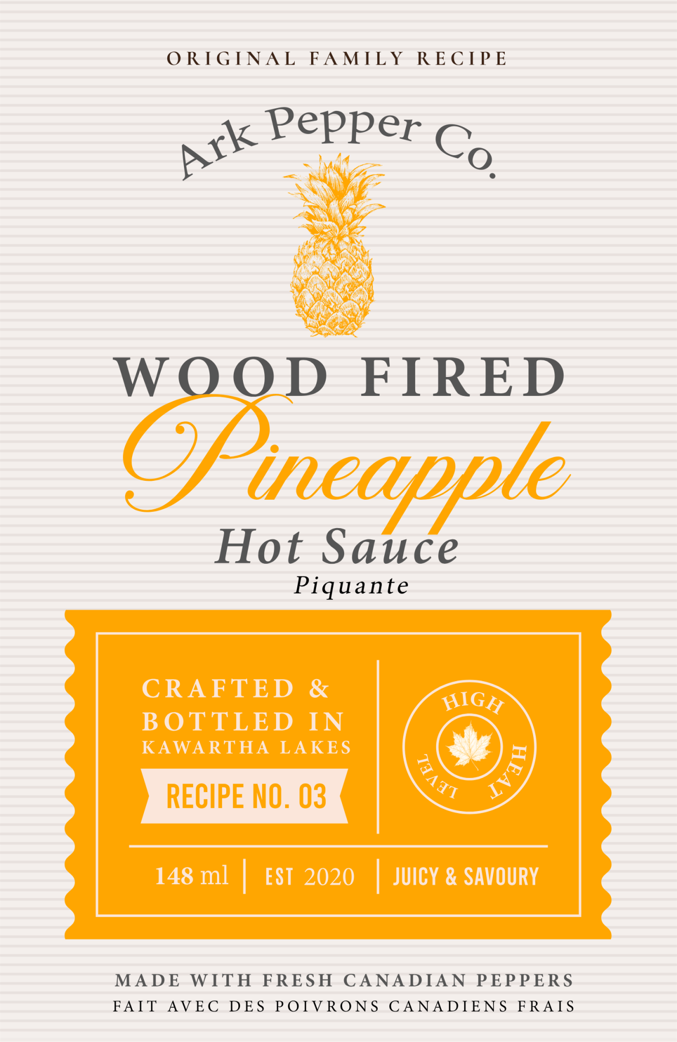 Wood Fired PineappleHot SauceArk Pepper Co.